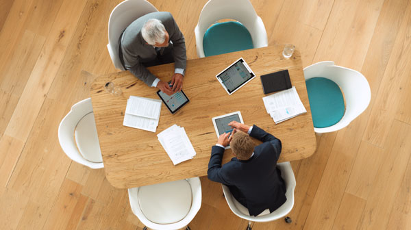 Agentur-Vermittlung und Liaison-Dienste Symbol