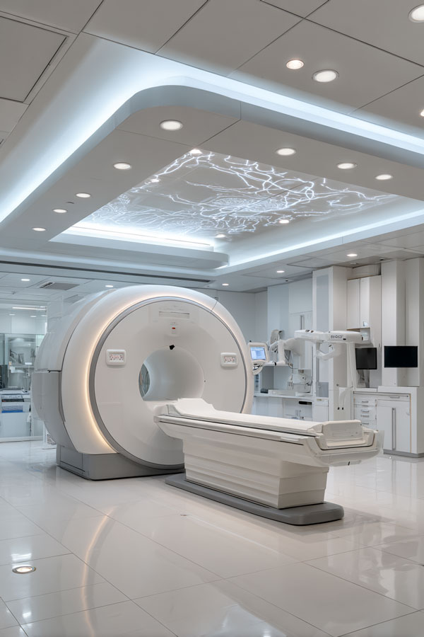 Moderne VAE-Krankenhauseinrichtung mit fortschrittlicher medizinischer Bildgebungsausrüstung